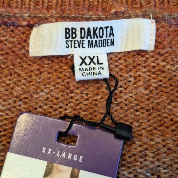 NWT BB Dakota Steve Madden Pink Ombré Sweater Pullover Crewneck size XXL NWT - Picture 5 of 12